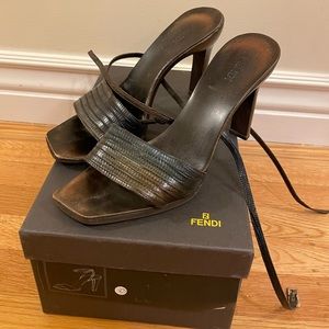 Fendi high heeled sandals.
